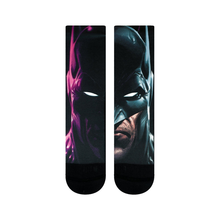 DC Comics Socks Batman Split Face Crew Socks