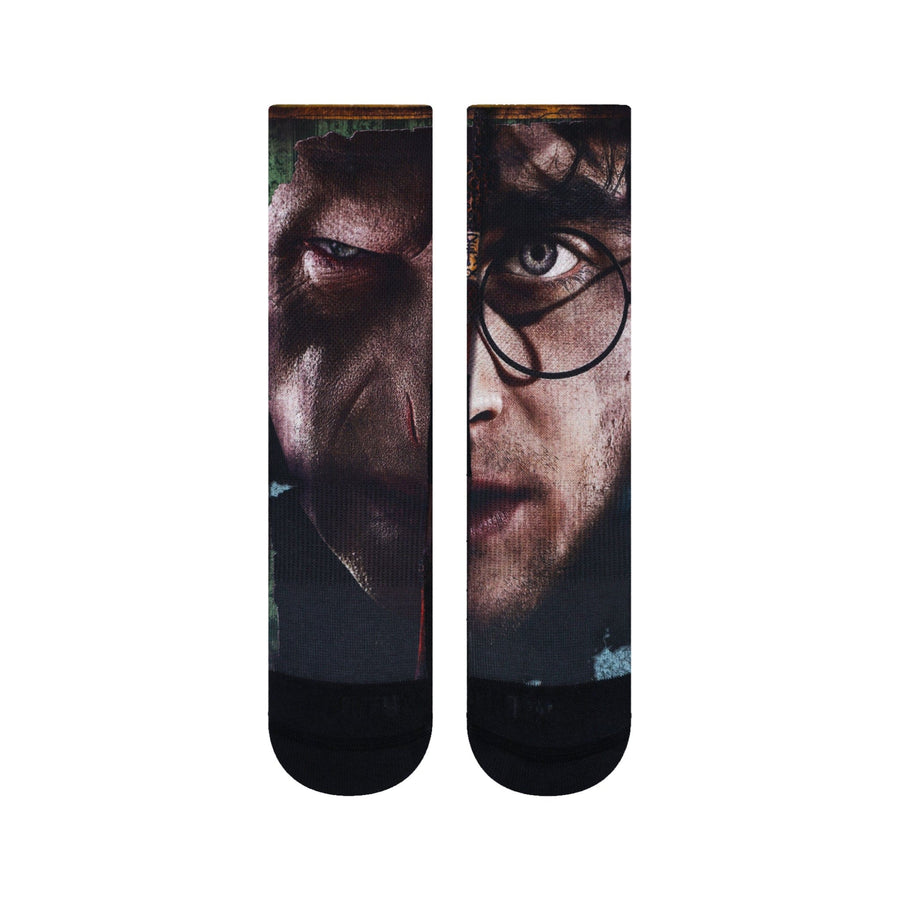 Harry Potter Socks Harry Potter Voldemort Split Face Crew Socks