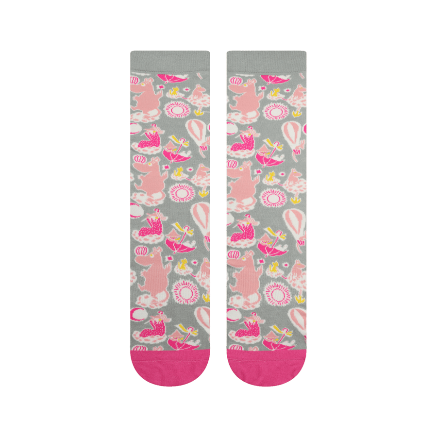 Moomin Socks S/M Moomin Babies Pink Crew Socks
