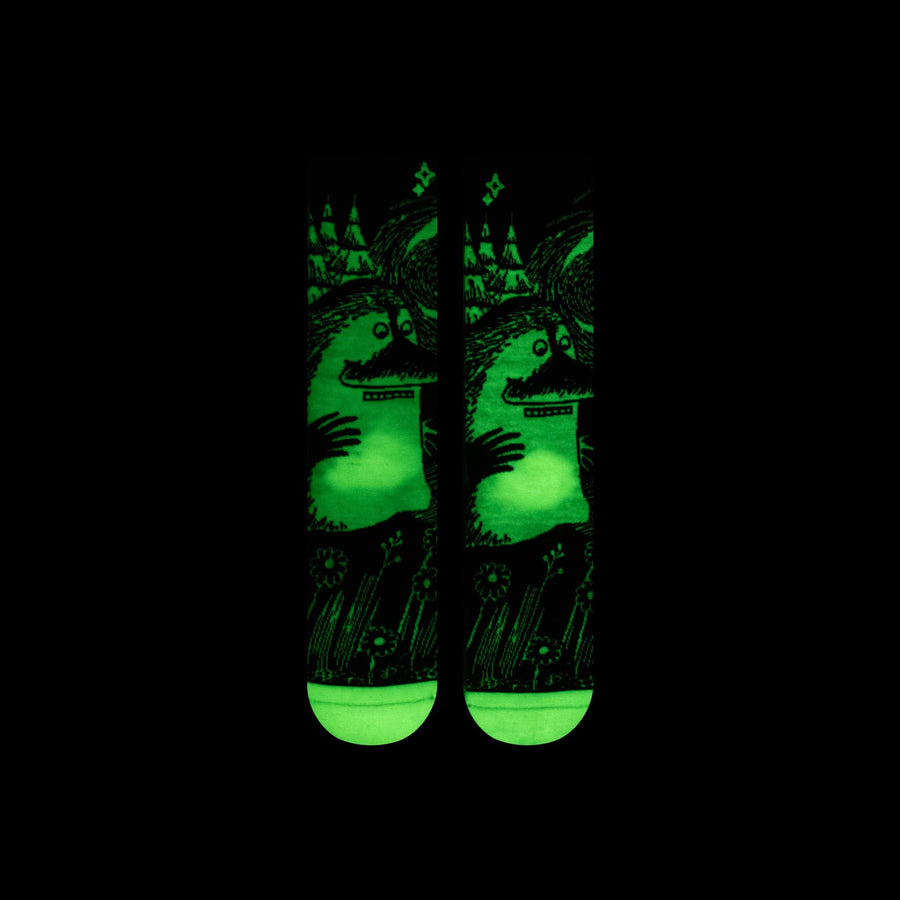 NVRLND Socks Moomin Groke Glow Crew Socks