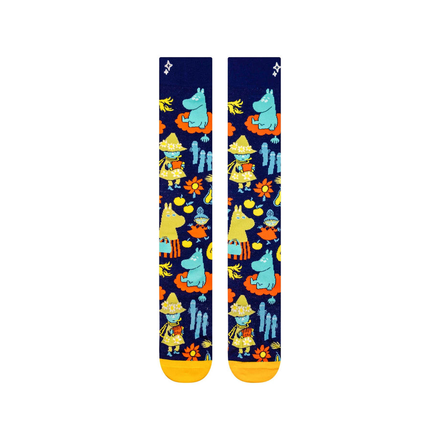 NVRLND Socks Moomin Vintage Pattern Knee-High Socks