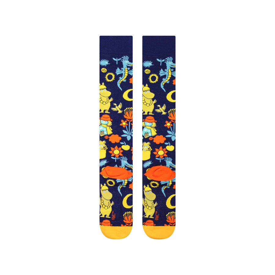 NVRLND Socks Moomin Vintage Pattern Knee-High Socks