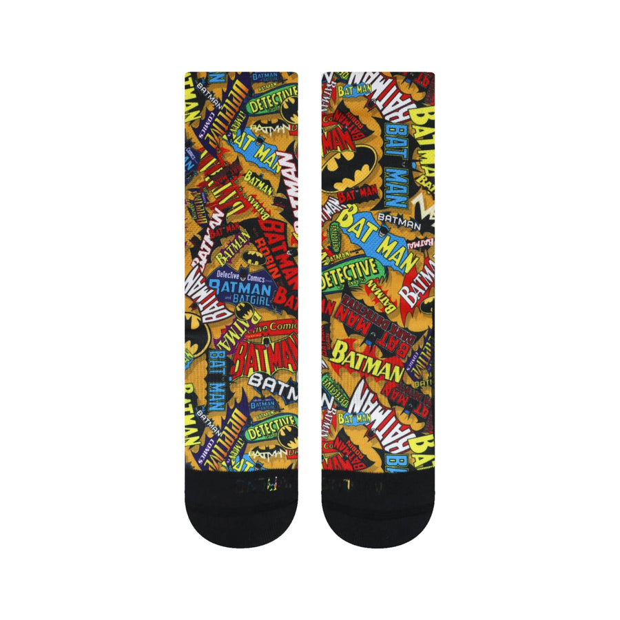 DC Comics Socks Batman Comic Collage Crew Socks