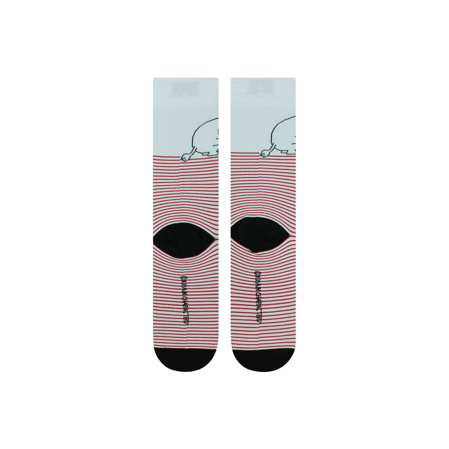 Moomin Socks Moomin Paint Stripe Crew Socks