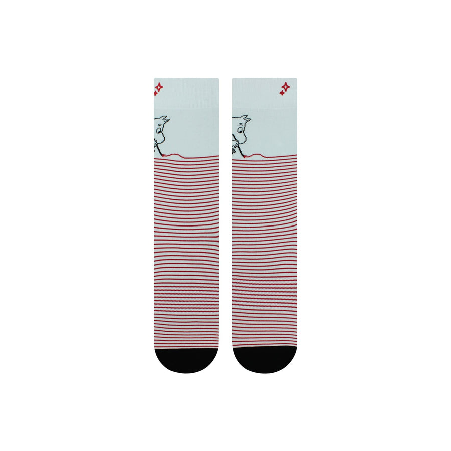 Moomin Socks Moomin Paint Stripe Crew Socks