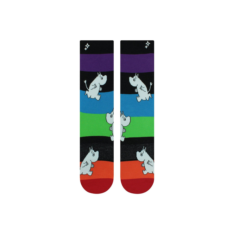 Moomin Socks Moomin Rainbow Stripes Crew Socks
