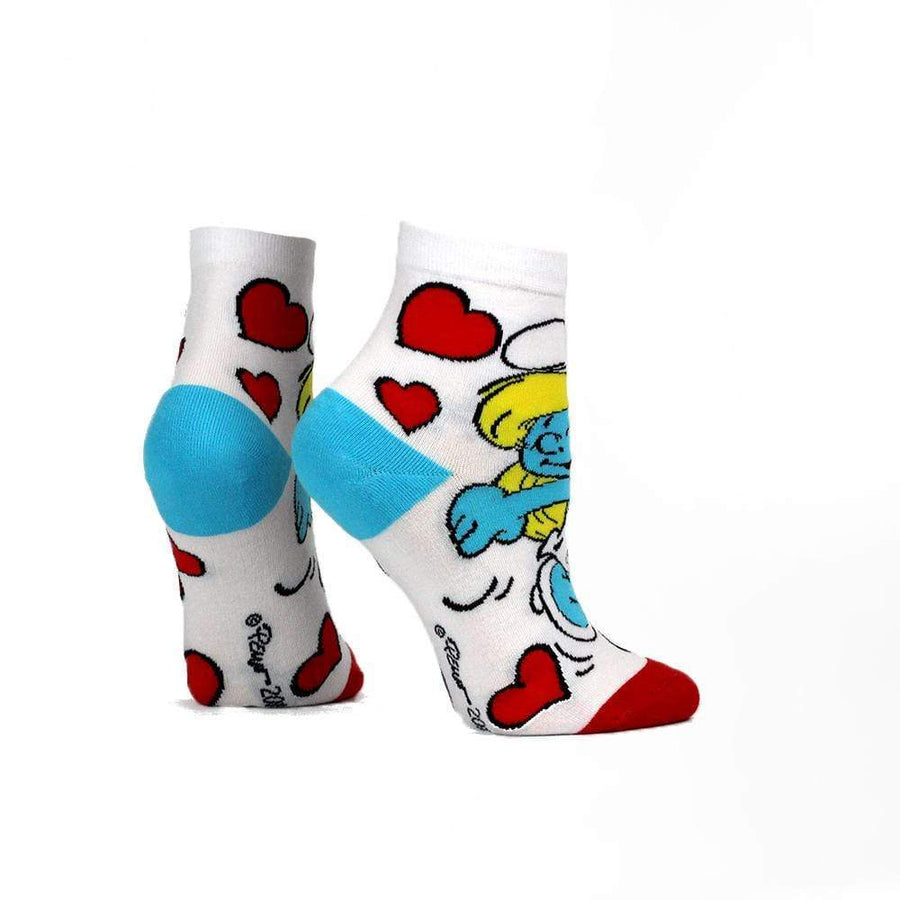 NVRLND Socks Kids (OS) Smurfs Smurfette Hearts Kids