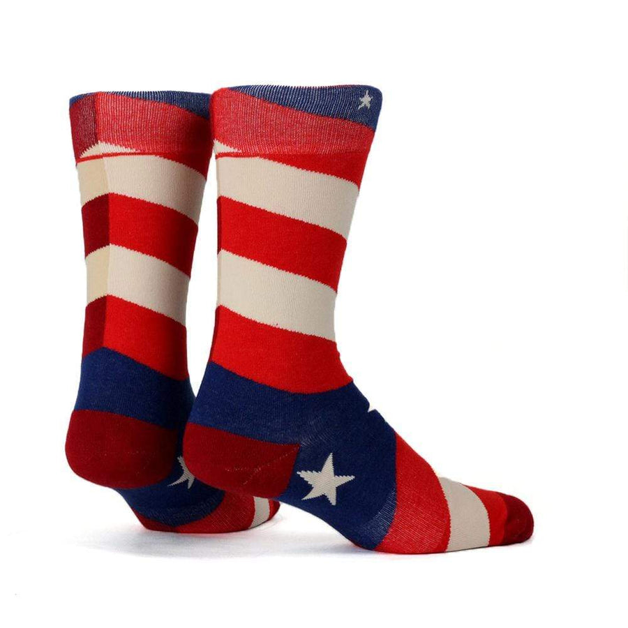 NVRLND Socks L/XL Americana Stripe Crew