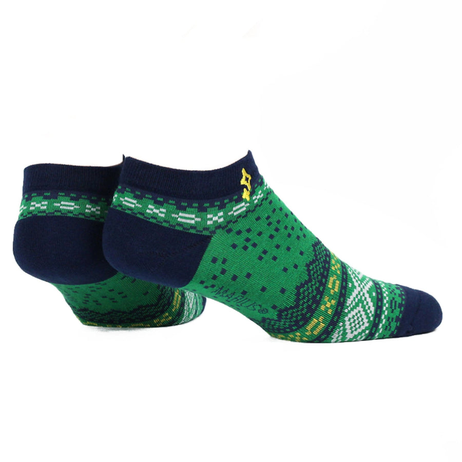 NVRLND Socks L/XL Marius Green Navy Low-Cut