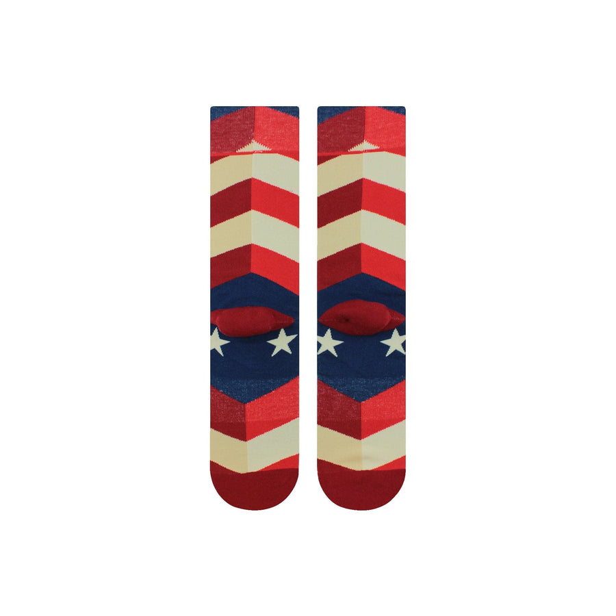 NVRLND Socks L/XL NVRLND Americana Stripe Crew Socks