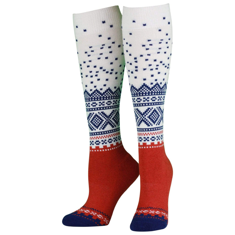 NVRLND Socks Marius Wool White Knee-High