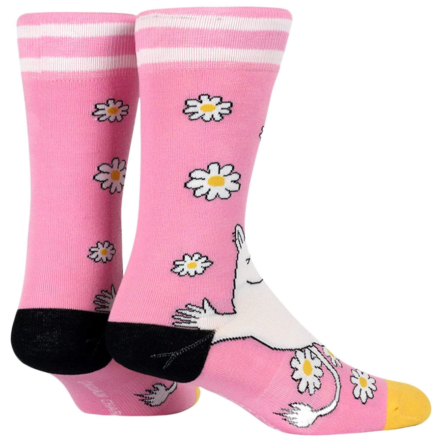 NVRLND Socks Moomin Pink Stripe Crew