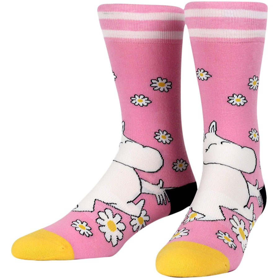 NVRLND Socks Moomin Pink Stripe Crew