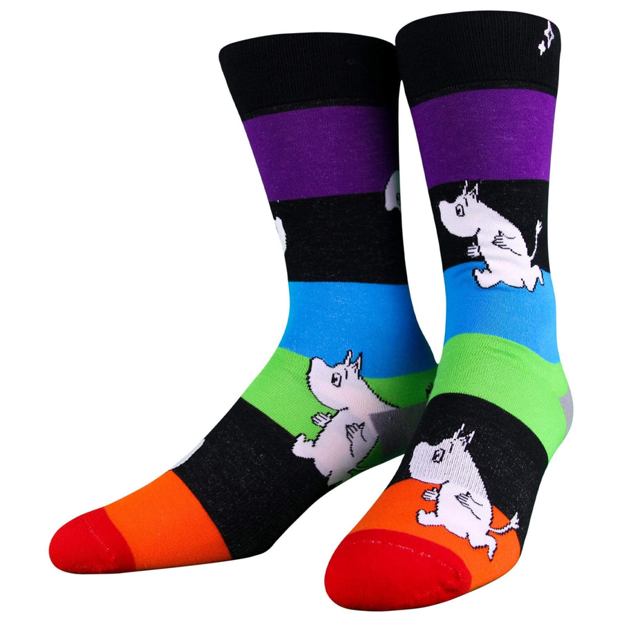 NVRLND Socks Moomin Rainbow Stripes Crew