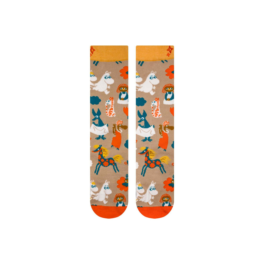 NVRLND Socks Moomin Wallpaper Crew Socks