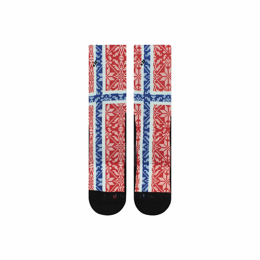 NVRLND Socks NVRLND Norge Flag Crew Socks
